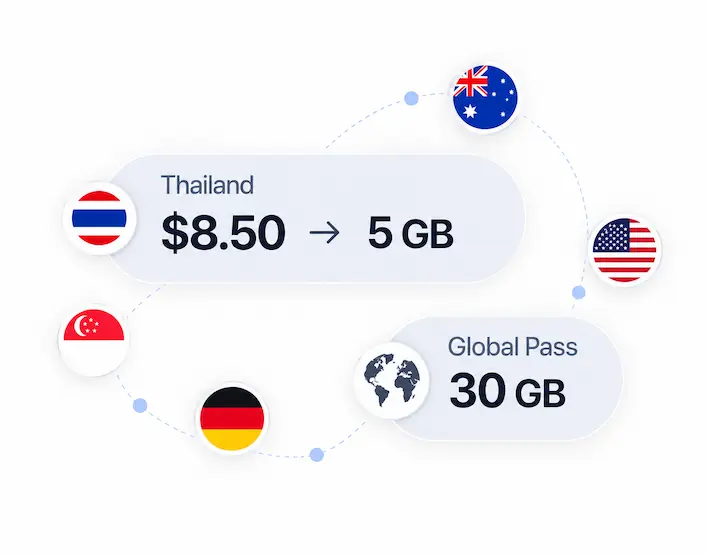 Global Roaming Pass Infographic