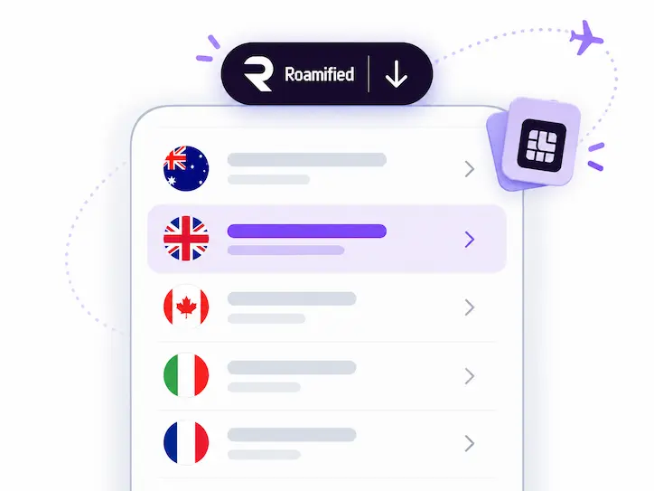 Roamified Global Travel UI